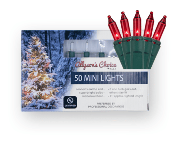 50 Red Light Set, Green Wire