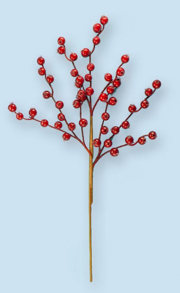18" Red Berry Spray