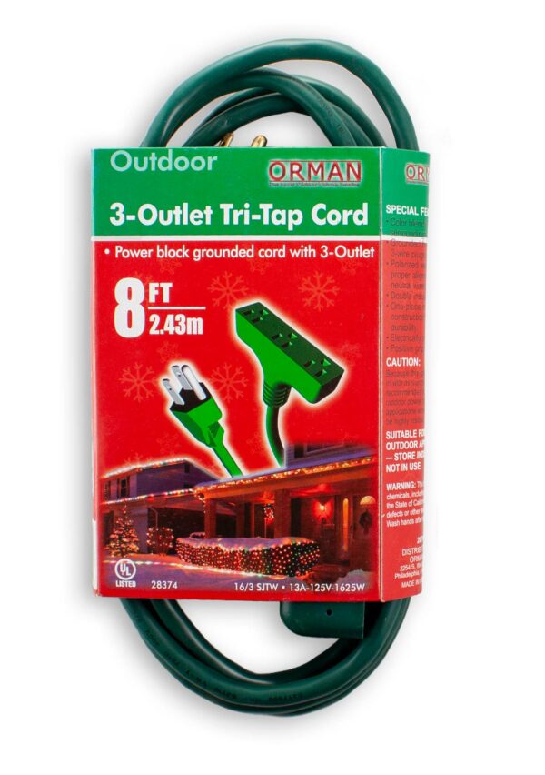 8' 3 Outlet Tri-tap