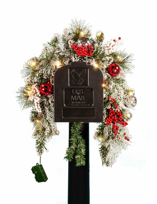 36" PE/PVC Mixed Pine Mailbox Swag