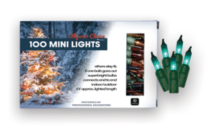 100 Teal Light Set, Green Wire