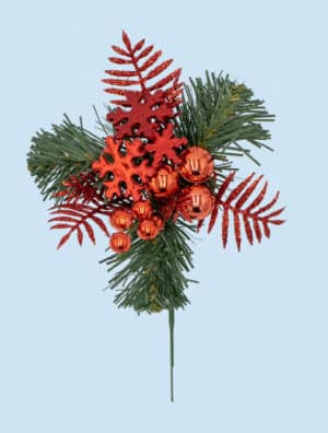 Red Pick On Green Pine