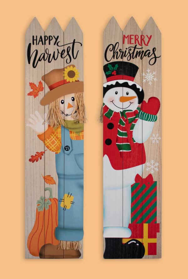 Reversible Fall/Christmas Porch Sign