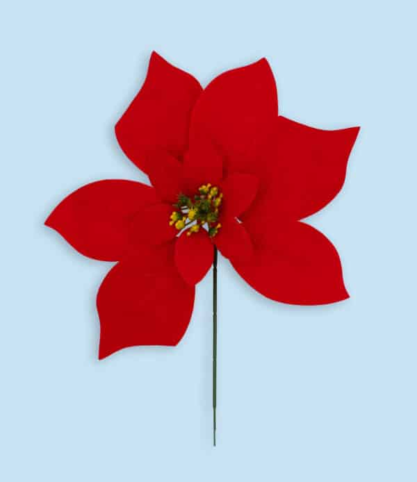 Red Poinsettia Pick