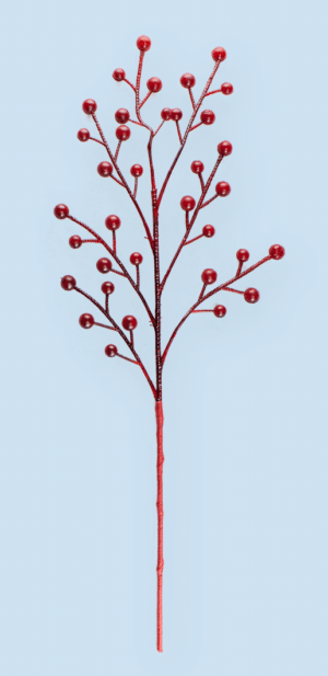 18" Red Berry Spray