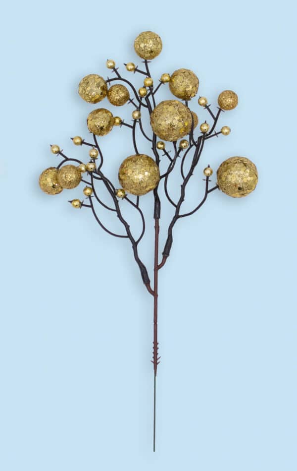 Gold Glitter Berry Pick