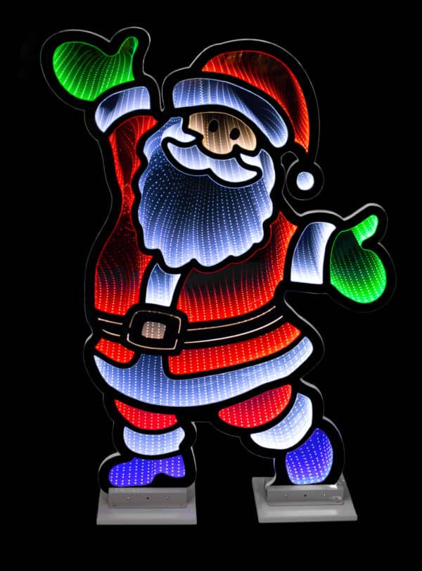 48" Outdoor Infinity Santa Claus