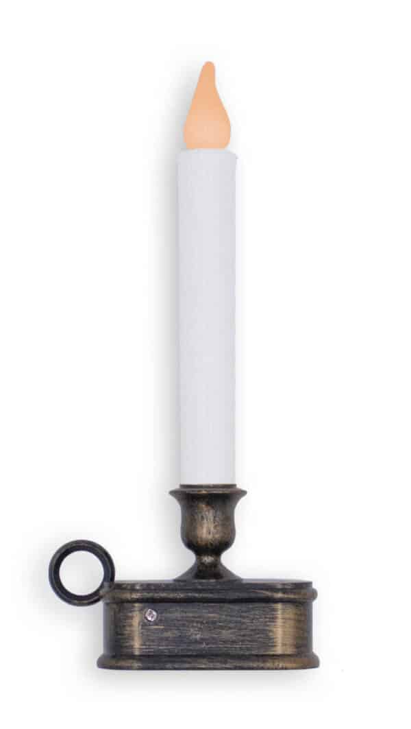 10" LED Candle With Oiled Bronze Base
