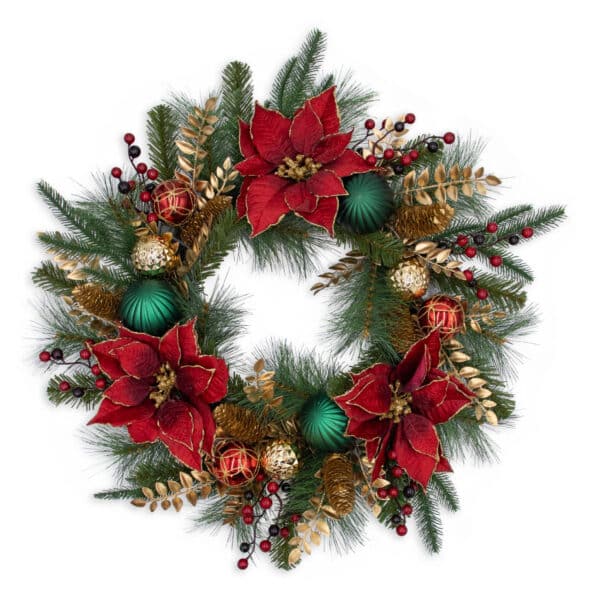 24" Mixed Pine Wreath