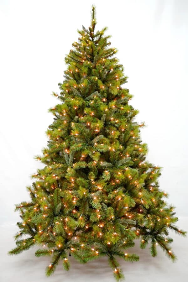 Prelit Incandescent Curtis Spruce - 7.5', Clear Lights