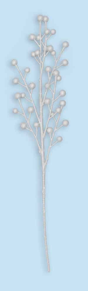 18" White Berry Spray