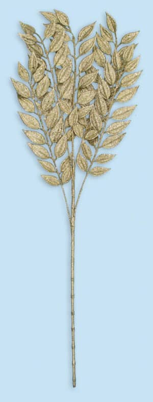 30" Glitter Ruscus Spray - Gold