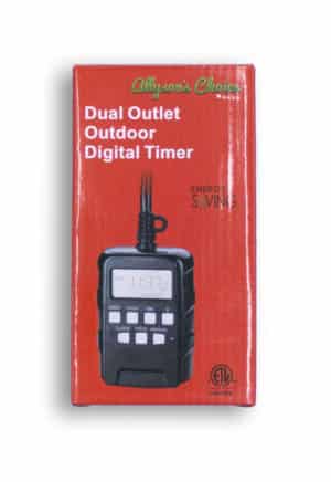 2 Outlet Digital Outdoor Timer