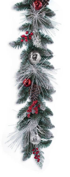 6' PVC Frosted Garland