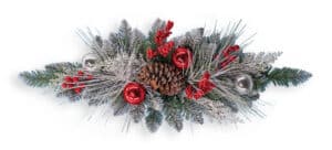 32" PVC Frosted Swag