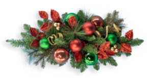 28" PVC Mixed Pine Swag